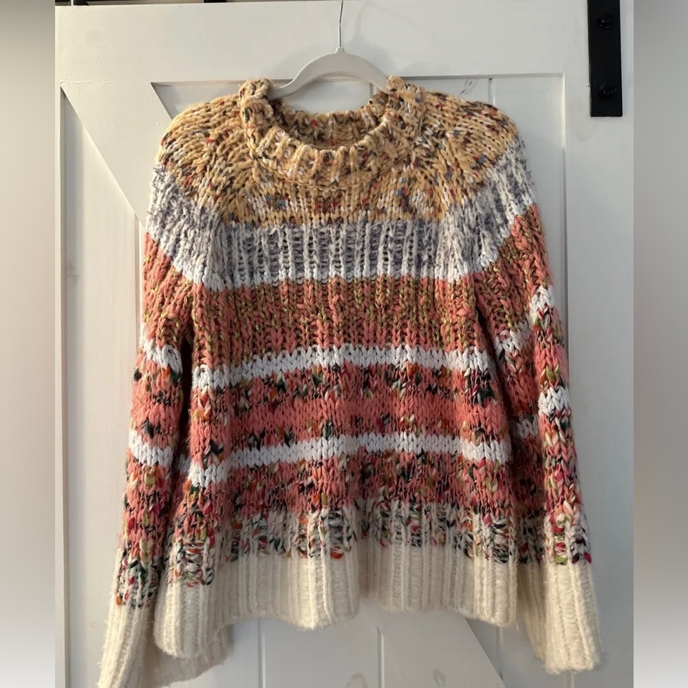 Anthropologie multi color sweater size s